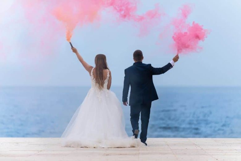 bengalas de humo de colores bodas