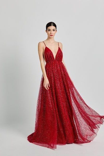 vestidos de damas de honor con brillos
